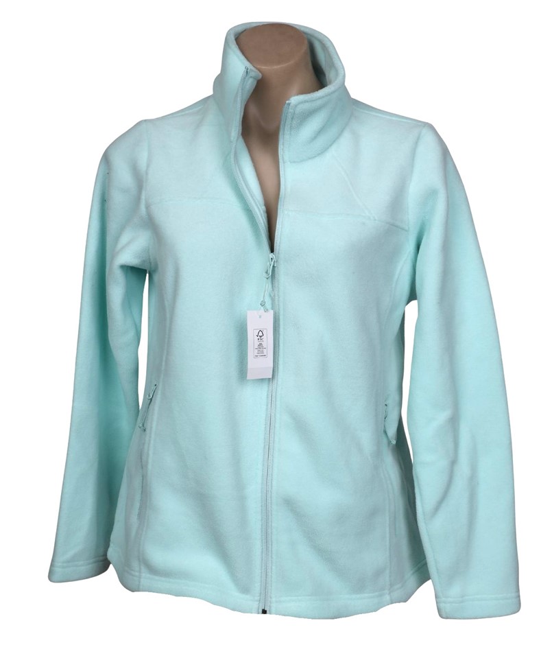 TUFF Women's Polar Fleece Jacket, Size S, Mint.