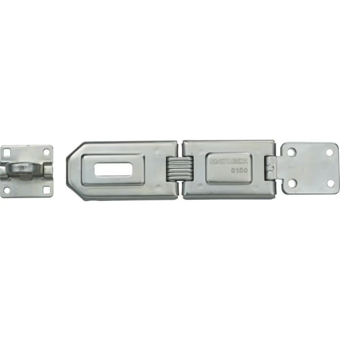 3 x MATLOCK Single Hinge Steel Hasp 160mm x 45mm.