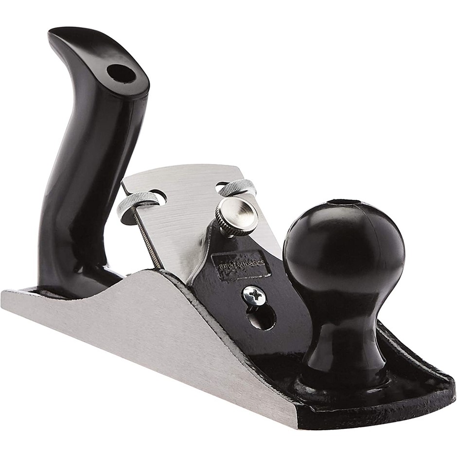 AMAZON BASICS No.4 Adjustable Universal Bench Hand Plane w/ 5.08 CM Blade,