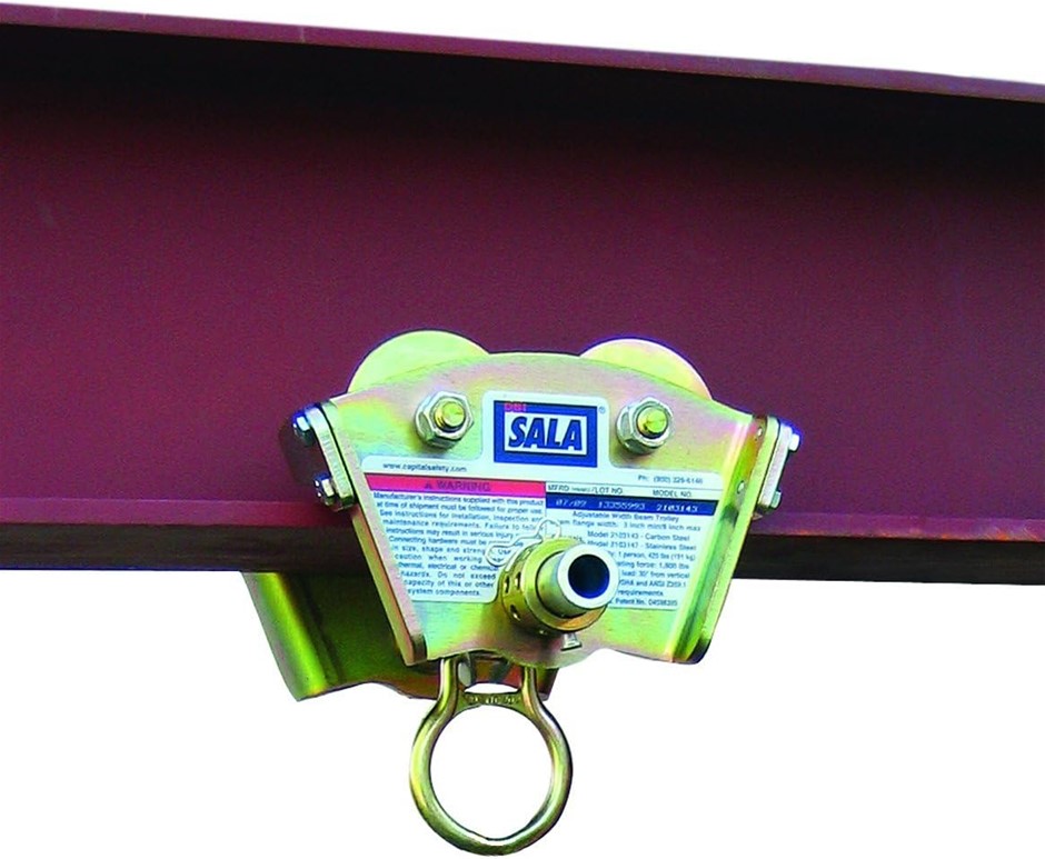 3M™ DBI-SALA® Beam Trolley 2103143, Zinc Plated Steel