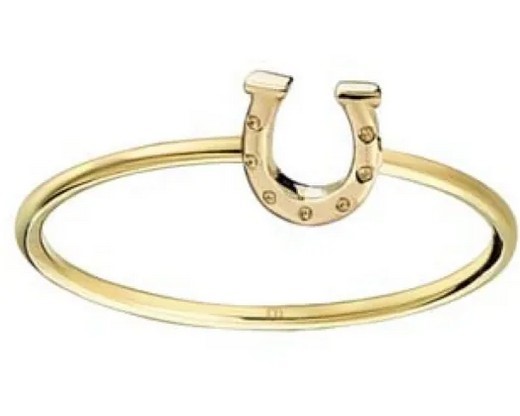 9K Yellow Gold LOCK RING