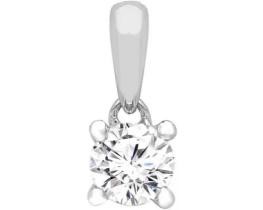 9K Yellow Gold 0.15ct HI I1 DIAMOND CLAW PENDANT