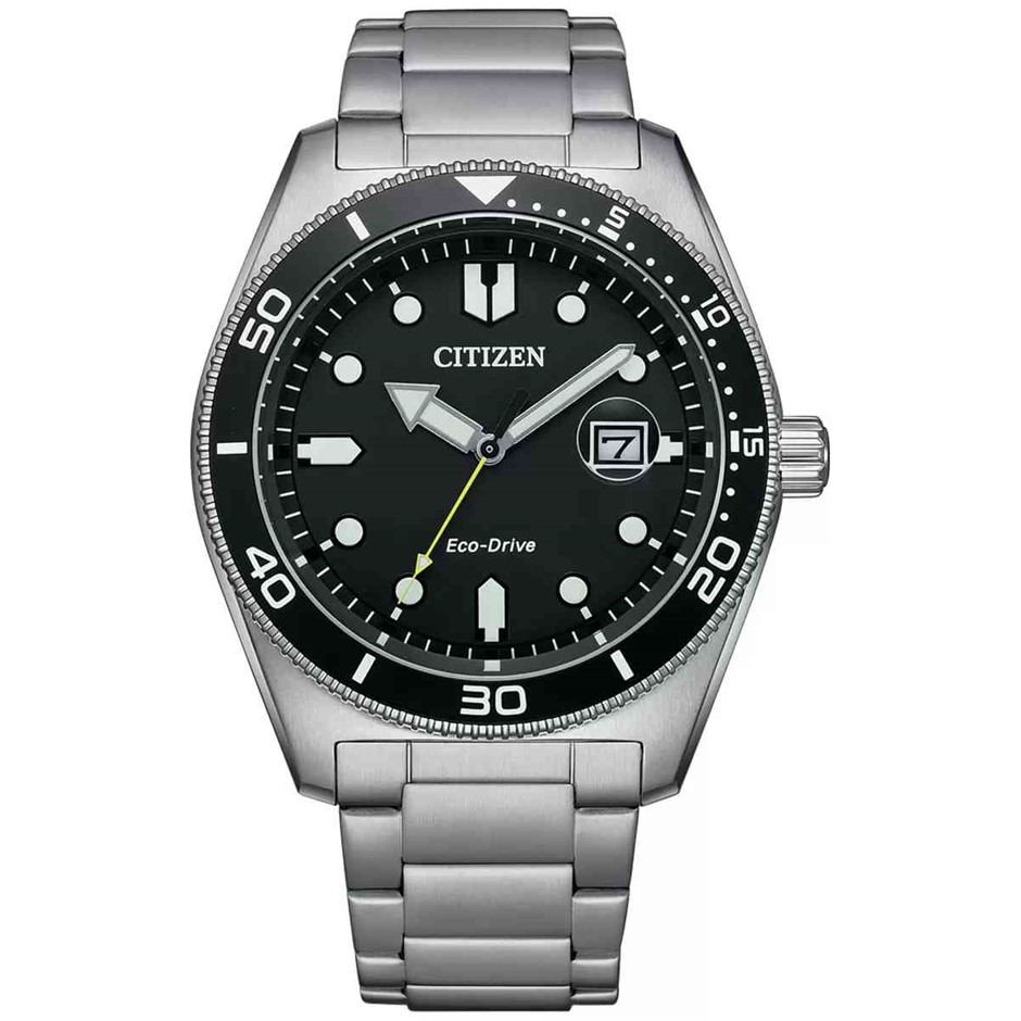 CITIZEN Men's Eco-Drive Watch, Black Dial, AW1760-81E. RRP: $272. NB: secon