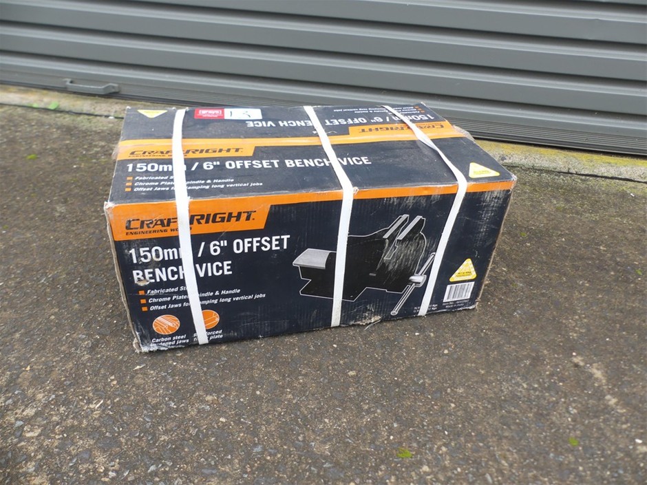 CRAFTRIGHT 150mm Offset Bench Vice