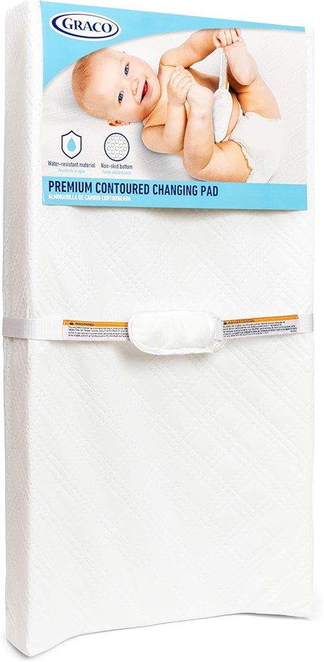 Graco Premium Contoured Changing Pad (40.6cm × 81.3 cm) GREENGUARD Gold Cer