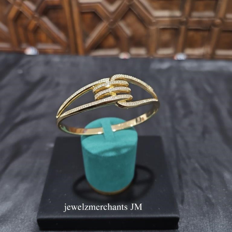 18K/Italy Gold Filled Bangle -(Stamped 18K/Italy)-Warranty Quality