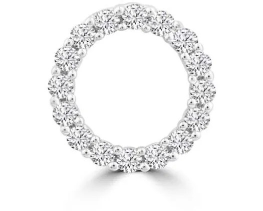 9K White Gold 0.10Ct Hi I1 Diamond Pendant