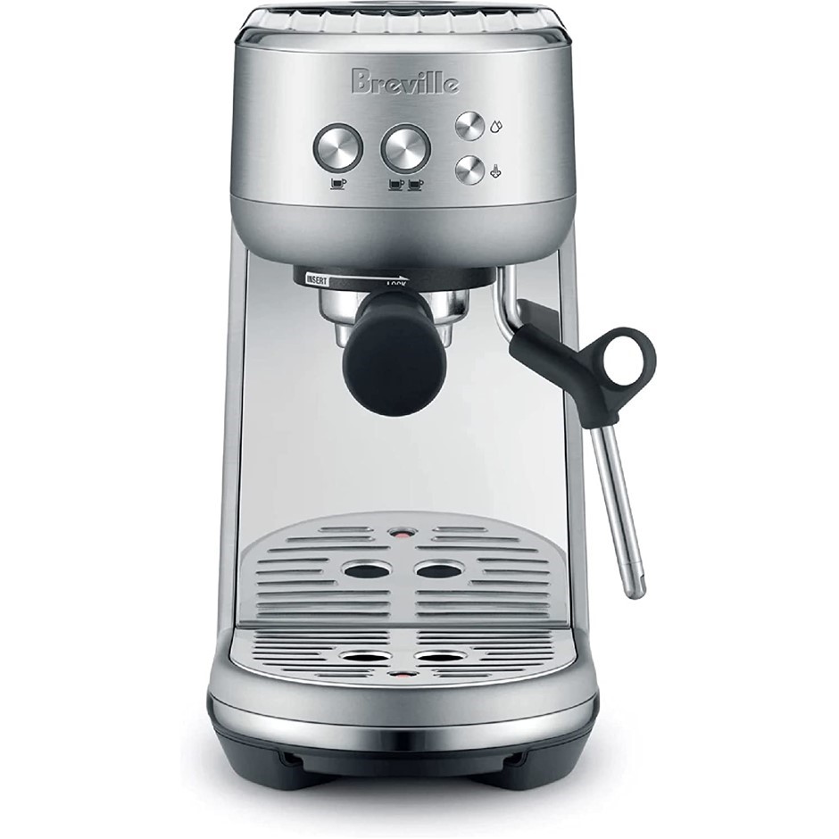 BREVILLE The Bambino Brushed Stainless Steel, 1100 Watt, 54mm Portafilter,
