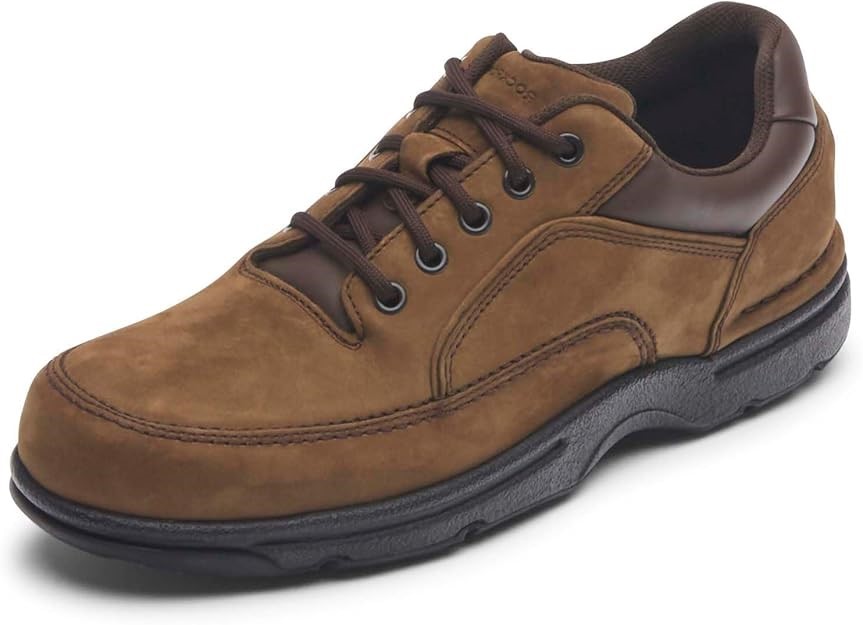 ROCKPORT Men's Eureka Walking Shoe, Chocolate Nubuck, Size US 6.5 Wide (K71