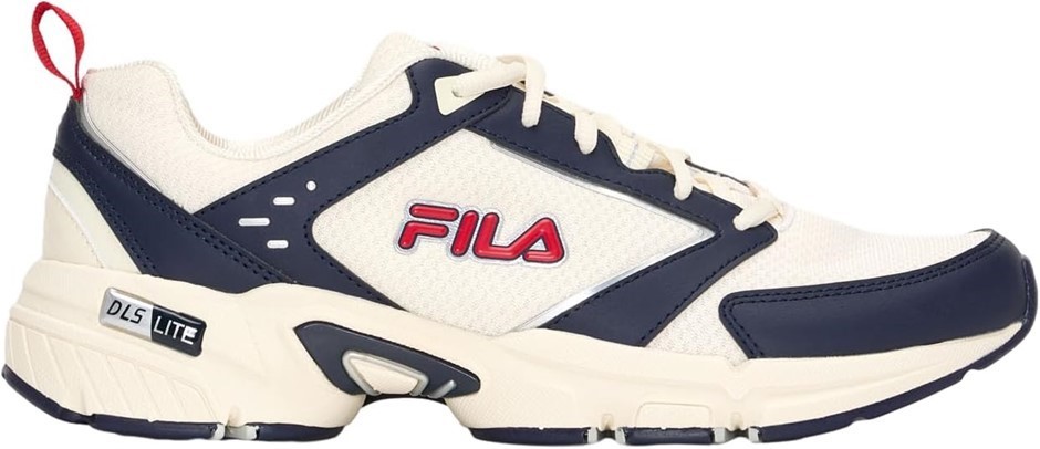 FILA Men's Decimus 8 Light Sneaker, US10/EU43, Tofu/Fnavy/Fred, (SM8626).