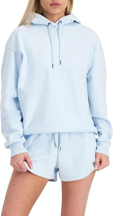 CHAMPION Women's Legacy Tech Hoodie, Size M, Spring Sky Blue (VKG), CQKFN.