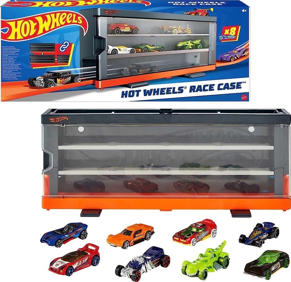 HOT WHEELS Race Case Playset, HFC89. NB: slightly damaged outer packaging.