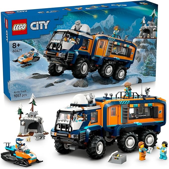 LEGO City Arctic Explorer Science Lab Truck 60471 STEM Toy for Boys, Girls