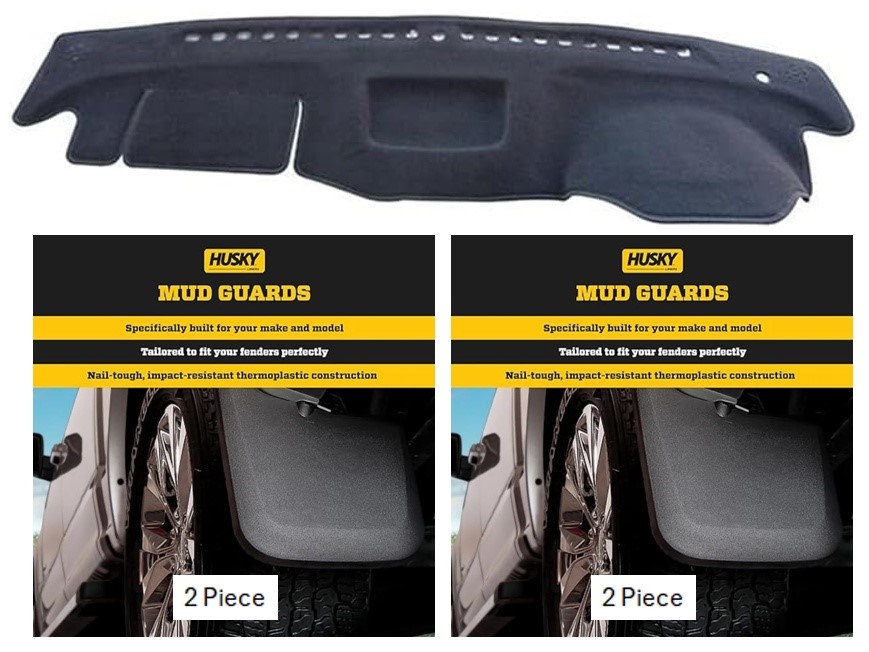 BUNDLE of 3: 2 X HUSKY LINERS Front Mud Guards (2019-2023 Ford Ranger, 2 Pc