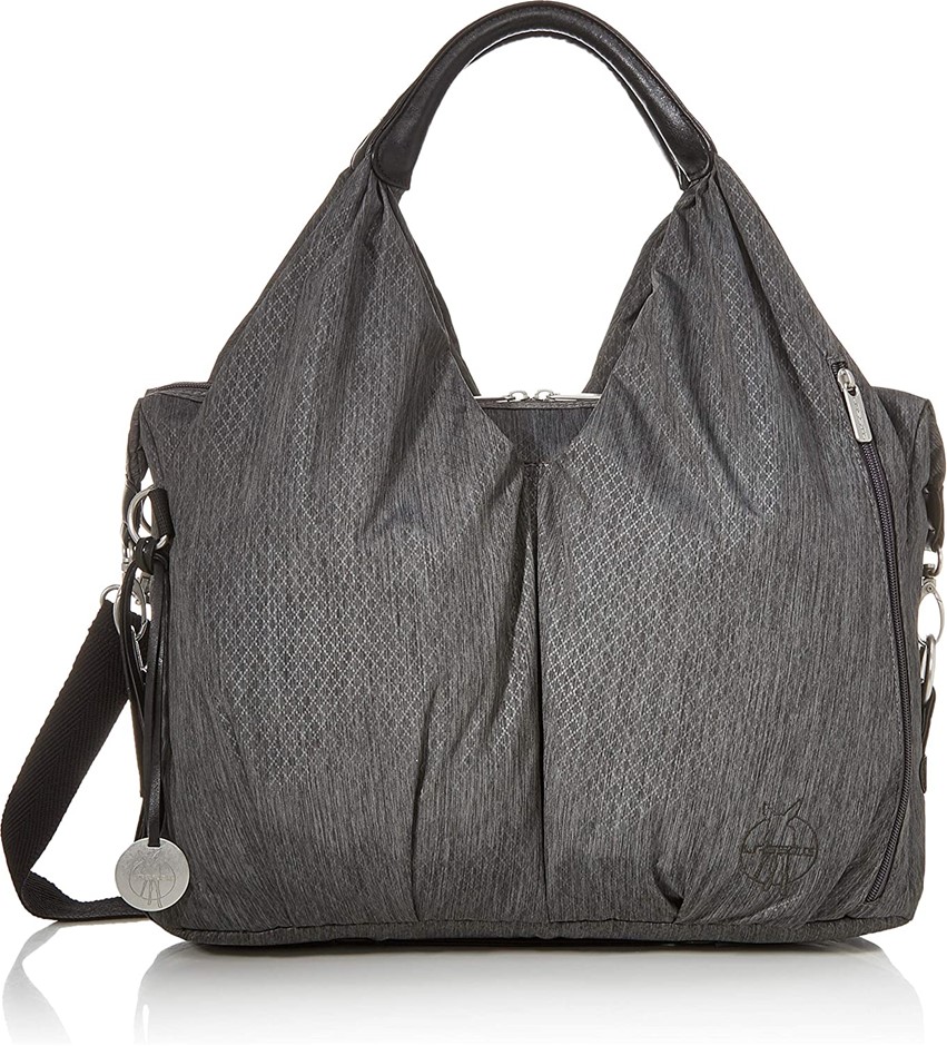 LASSIG Neckline Spin Dye, Black Melange. Buyers Note - Discount Freight Ra