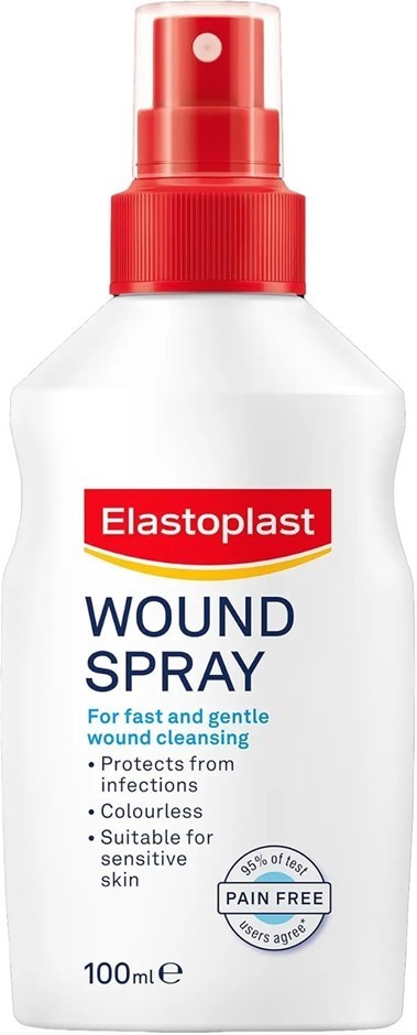 4 x ELASTOPLAST Wound Spray, 100ml.
