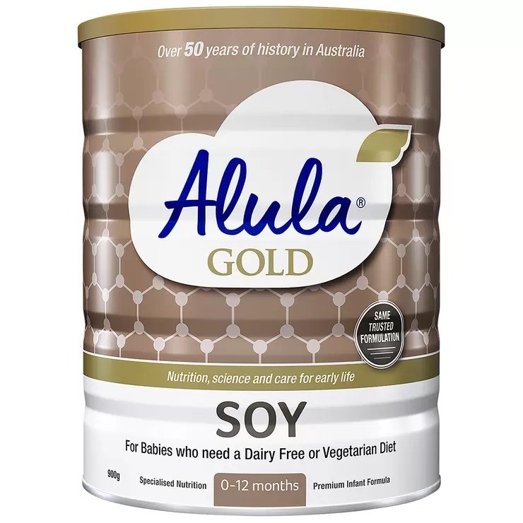 3 x ALULA Gold Soy Formula (0-12 Months), 900g. EXP: 03/2026.