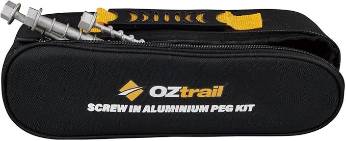 OZTRAIL Screw-in Aluminium PEG KIT - 22 Piece - vairiety of peg Lengths and
