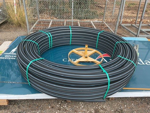 Roll Of 50mm Blue Line Polypipe