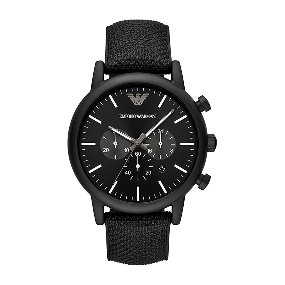 EMPORIO ARMANI Men's Luigi Chronograph Quartz Watch, Black, AR11450.  Buyer