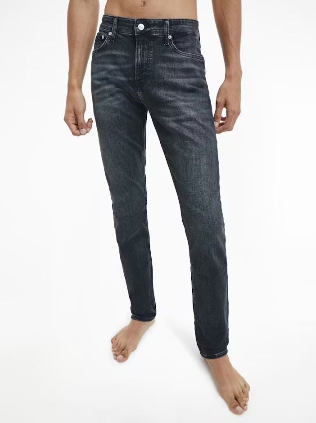 CALVIN KLEIN JEANS Men's Core Slim Jeans, Size 29W x 32L, Washed Black, J30