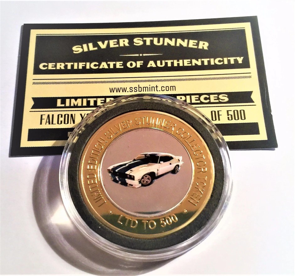NEW XC Ford Cobra Colour Silver Stunner Coin with COA LTD