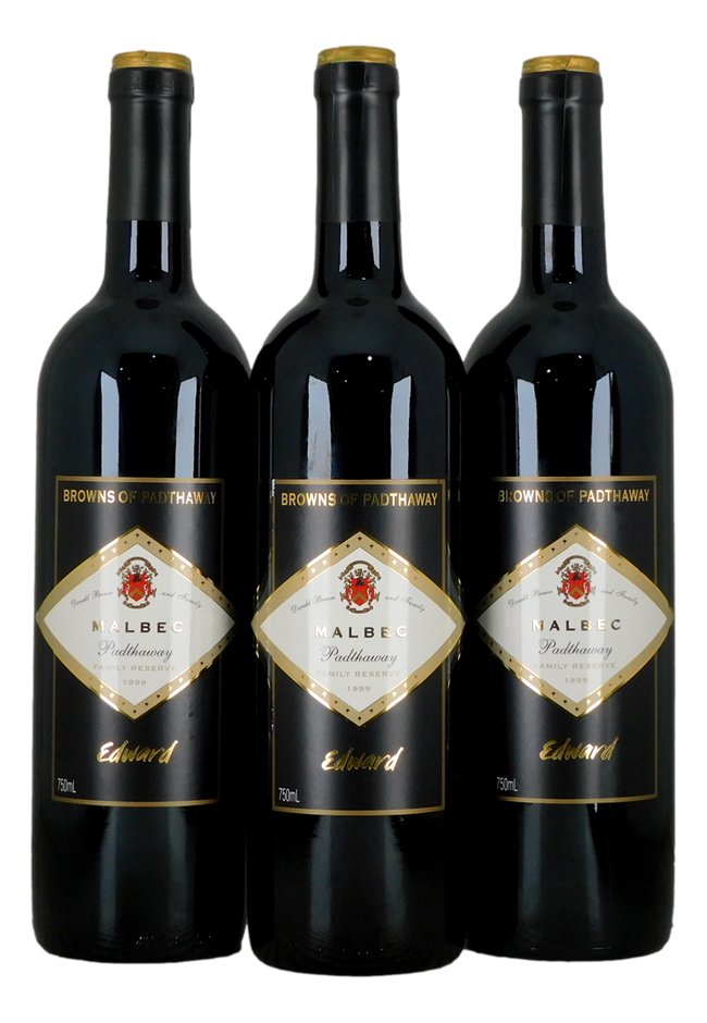 Browns of Padthaway Edward Malbec 1999 (3x 750mL)