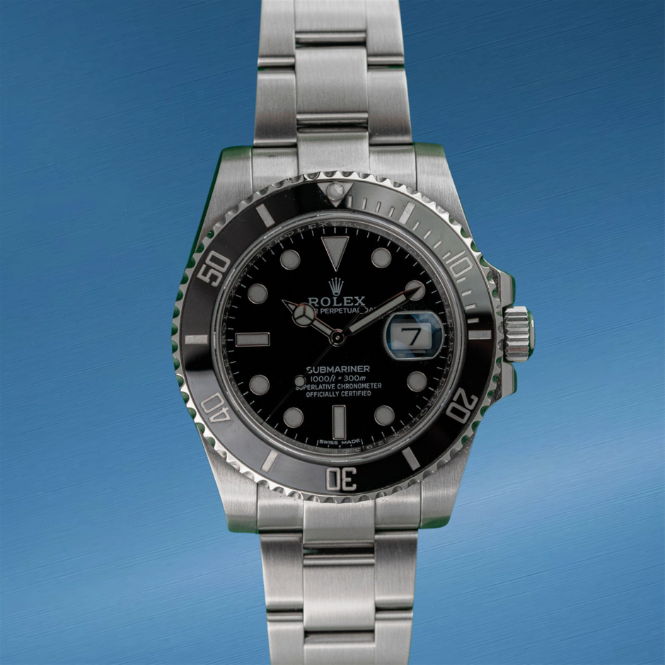 ROLEX SUBMARINER 40MM STAINLESS STEEL 116610LN AUTOMATIC BLACK DIAL BXP