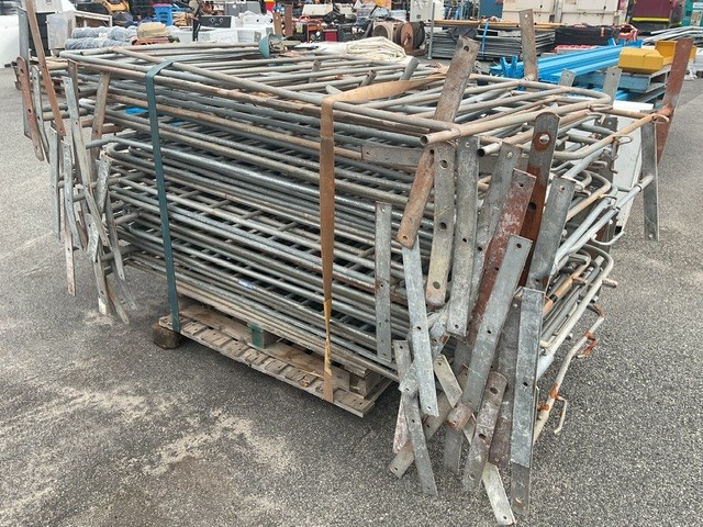 <p>Stack of Crowd Barriers </p>
