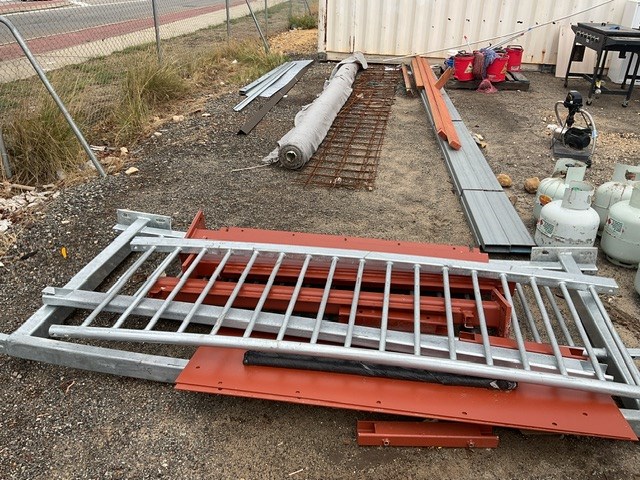 Box Channel x 4, Hand Rails x 2,Geo Cloth