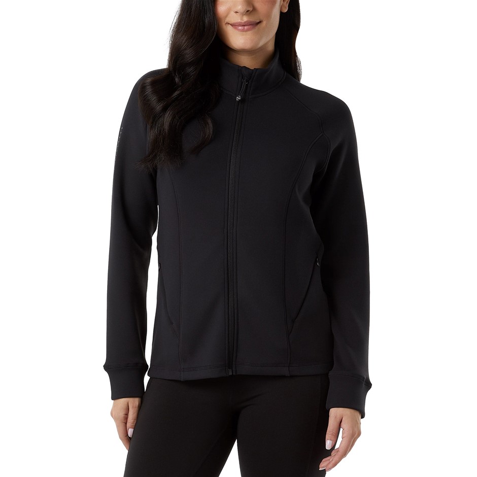 32DEGREES Women's Tech Zip Jacket, Size XL, Black. Buyers Note - Discount