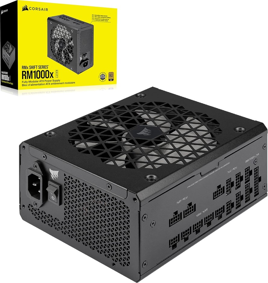 CORSAIR RM1000x SHIFT Fully Modular ATX Power Supply - Modular Side Interfa