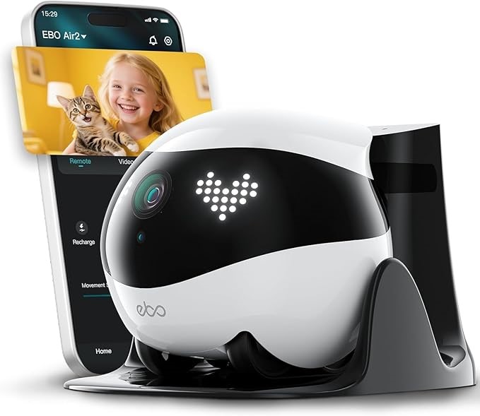 ENABOT EBO AIR 2 Funny Pet Companion Robot, White Buyers Note - Discount F