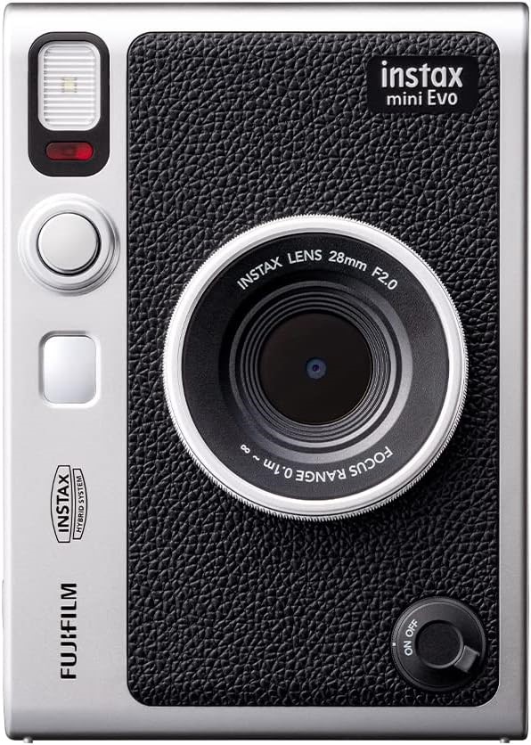 INSTAX Mini EVO Instant Camera Black (USB-C). NB: Minor Use. Buyers Note -