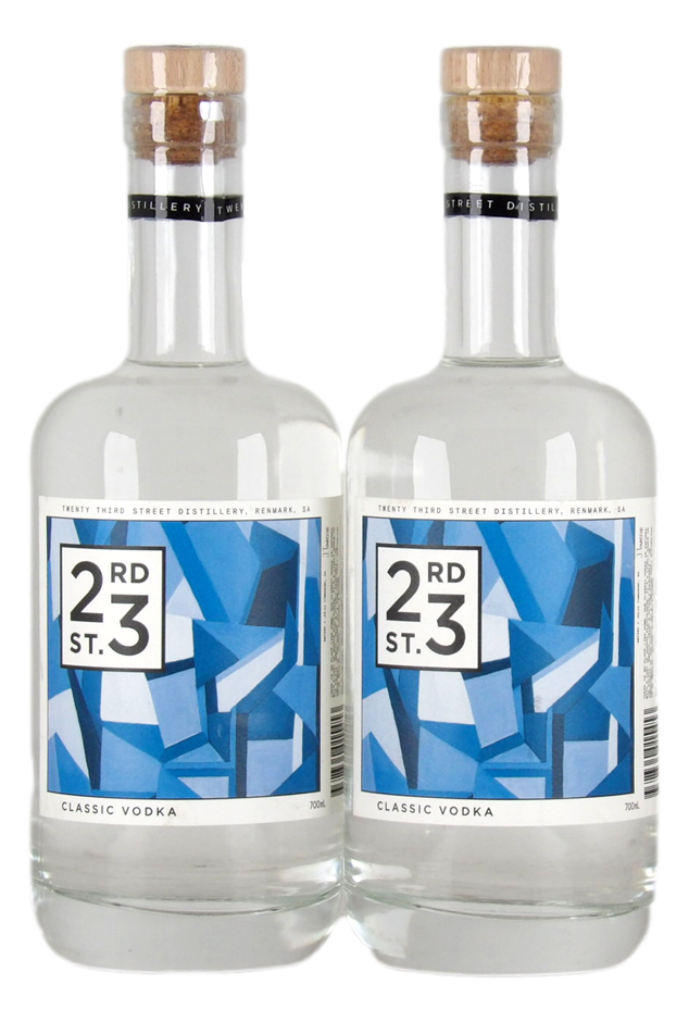 23rd Street Distillery Classic Vodka (2x 700mL) SA