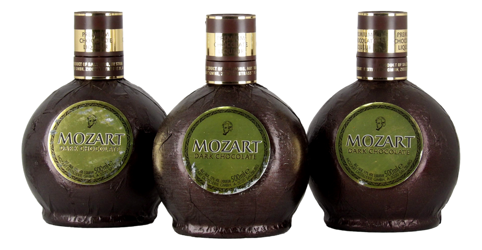 Mozart Dark Chocolate Liqueur (3x 500mL) Salzburg, Austria