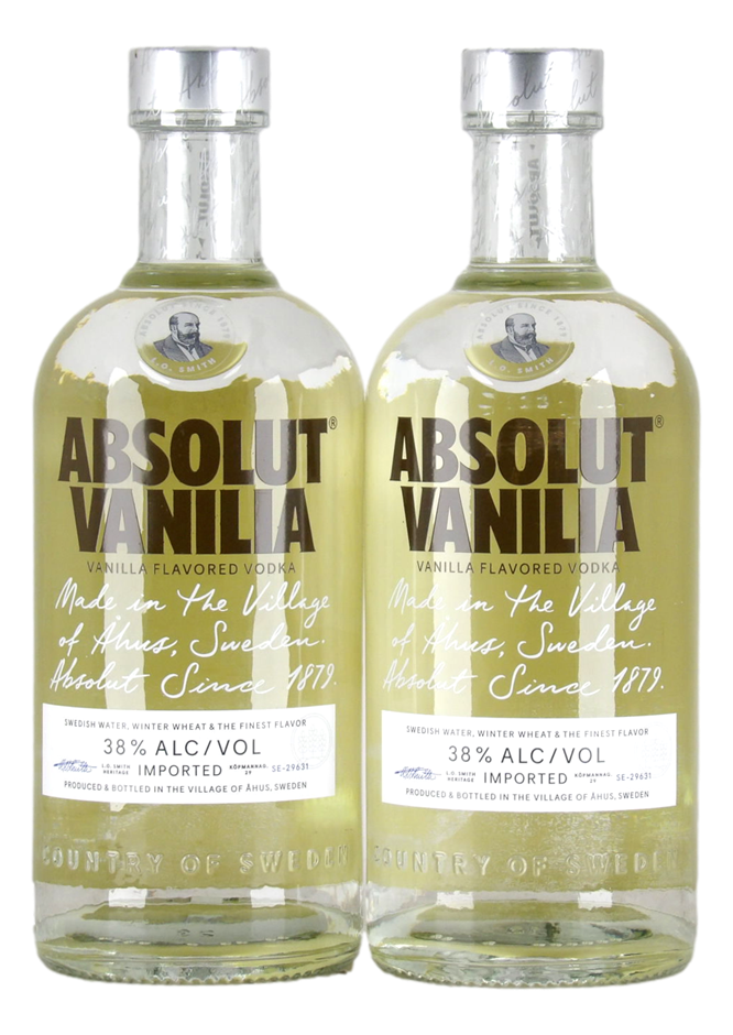 Absolut Vanilia Flavored Vodka (2x 700mL) Sweden