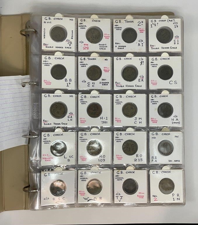 Approx. 191 x Miscellaneous Great Britain Checks, Mainly 19th Century