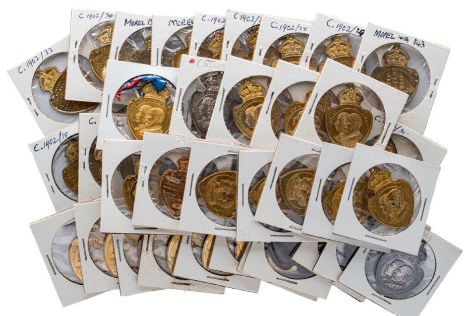 Approx. 42 x AU King Edward VII Coronation complete series medals