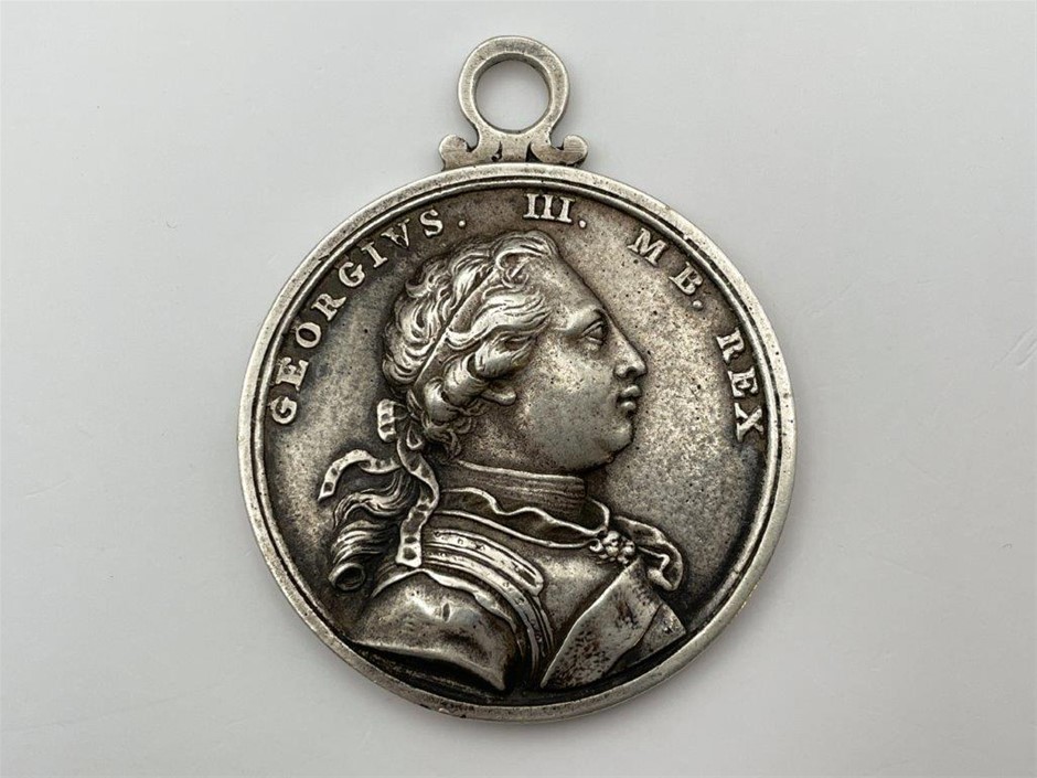 Carib War medal, George III, c.1773