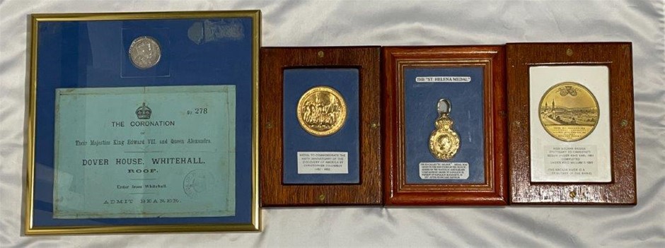 4 x Framed USA Commemorative Medals