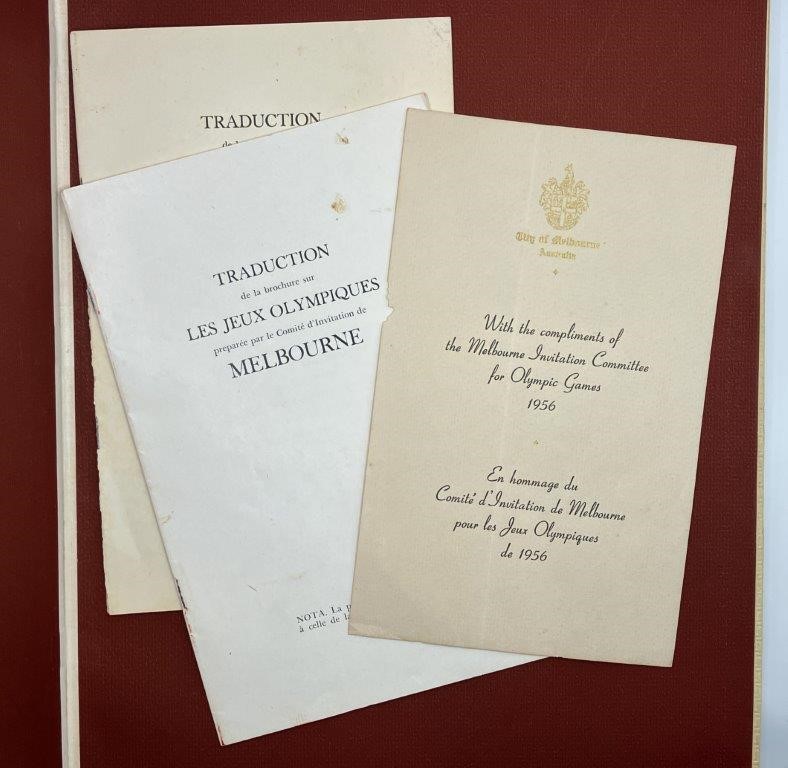 Melbourne Bid for the 1956 Games, Official Invitation Book