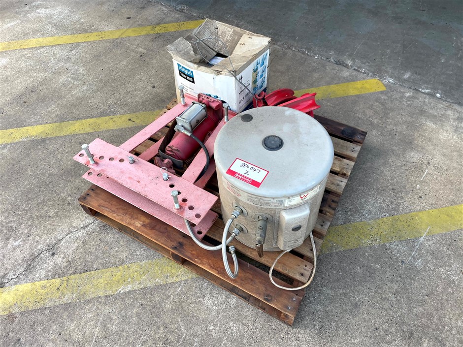 Hot Water System, Hydraulic Pipe Bender & Wet Benchtop Grinder