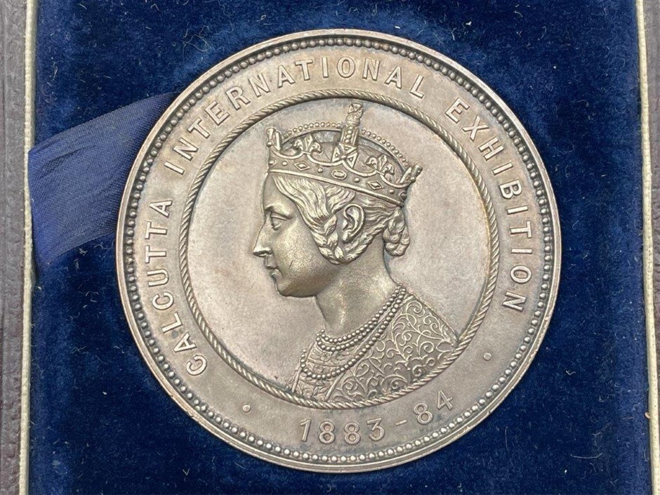 Calcutta International Exhibition, 1883-1884, Award Medal In Silver