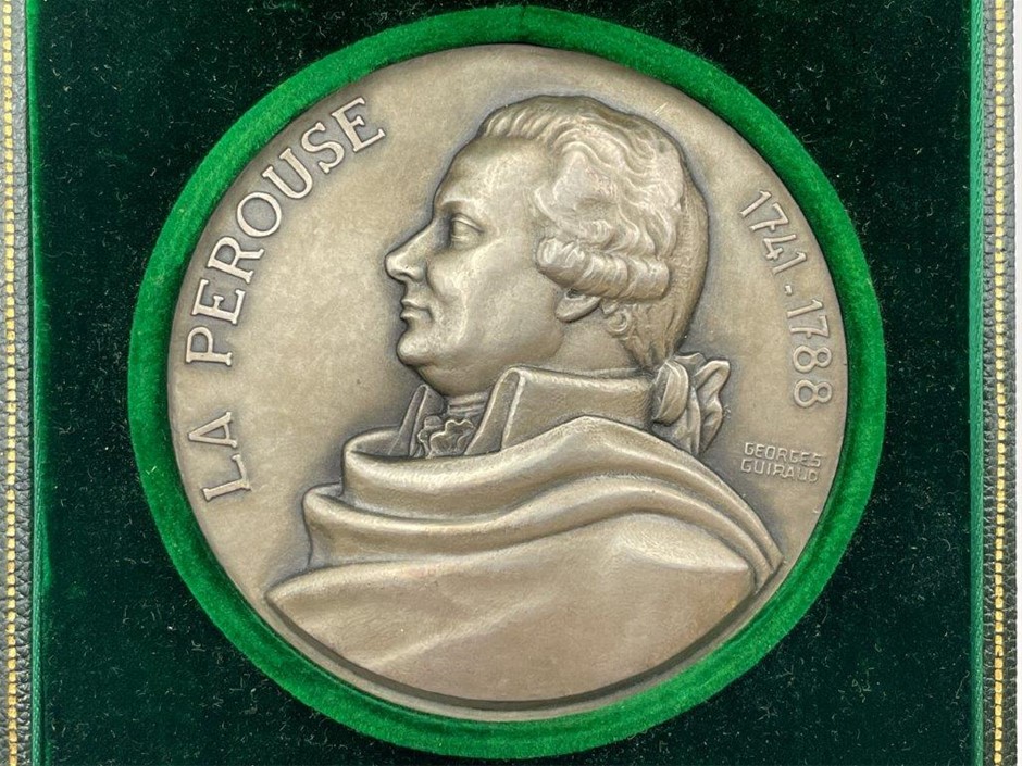 French Exhibitions in Australia, La Perouse 1741-88 silver medal