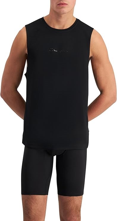 CHAMPION Men's C-Fit Tonal Tank, Black, Size X-Large, AUHLN. Buyers Note -