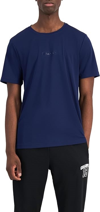 CHAMPION Men's C-Fit Tonal Sport Tee, Size L, Dark Night Blue, AUHKN. Buye