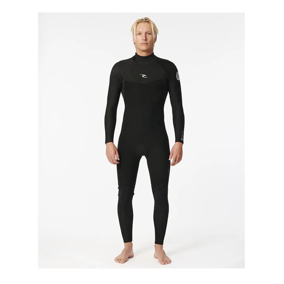 RIP CURL Men's Dawn Patrol 3/2mm Back Zip Steamer Wetsuit, Size 2XL, Black