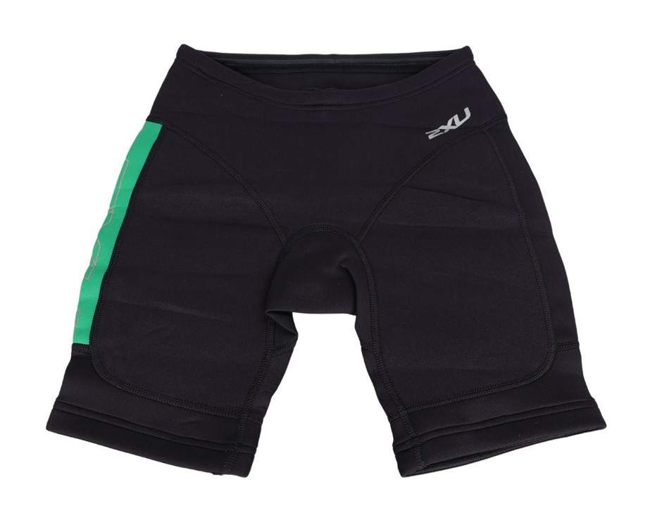 2 x 2XU Youth Girls High Performance Power Short, Size L, Black/Green.  Buy