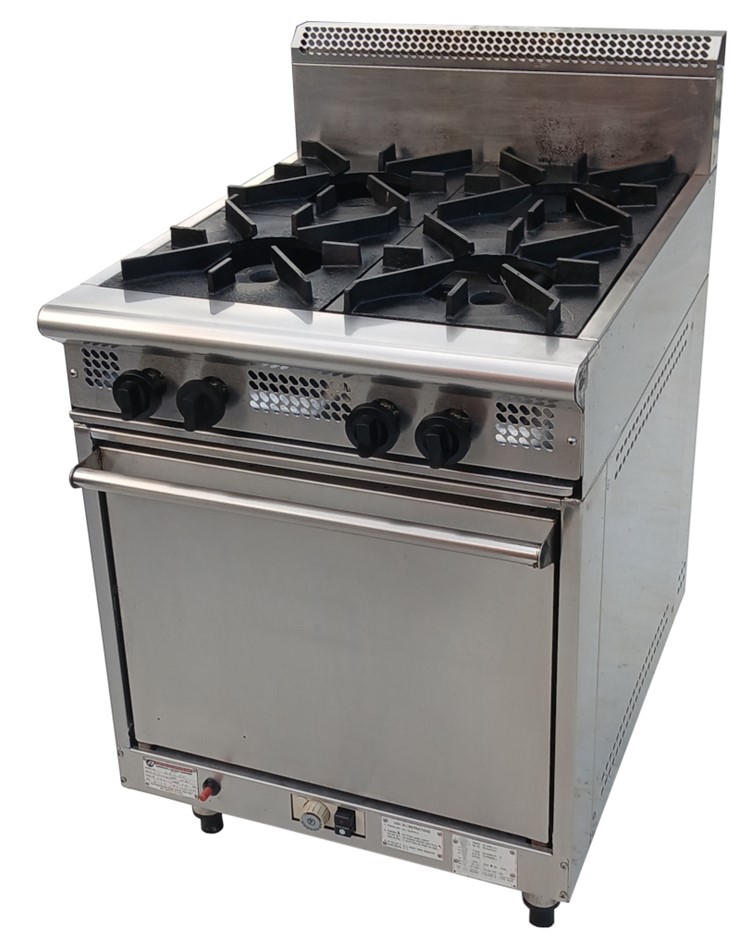 Cookon GR4 4 Gas Burners Stove with Static Oven